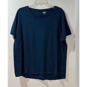 Duluth Trading Company women’s short sleeve blue round neck t-shirt 1X. #22-0590